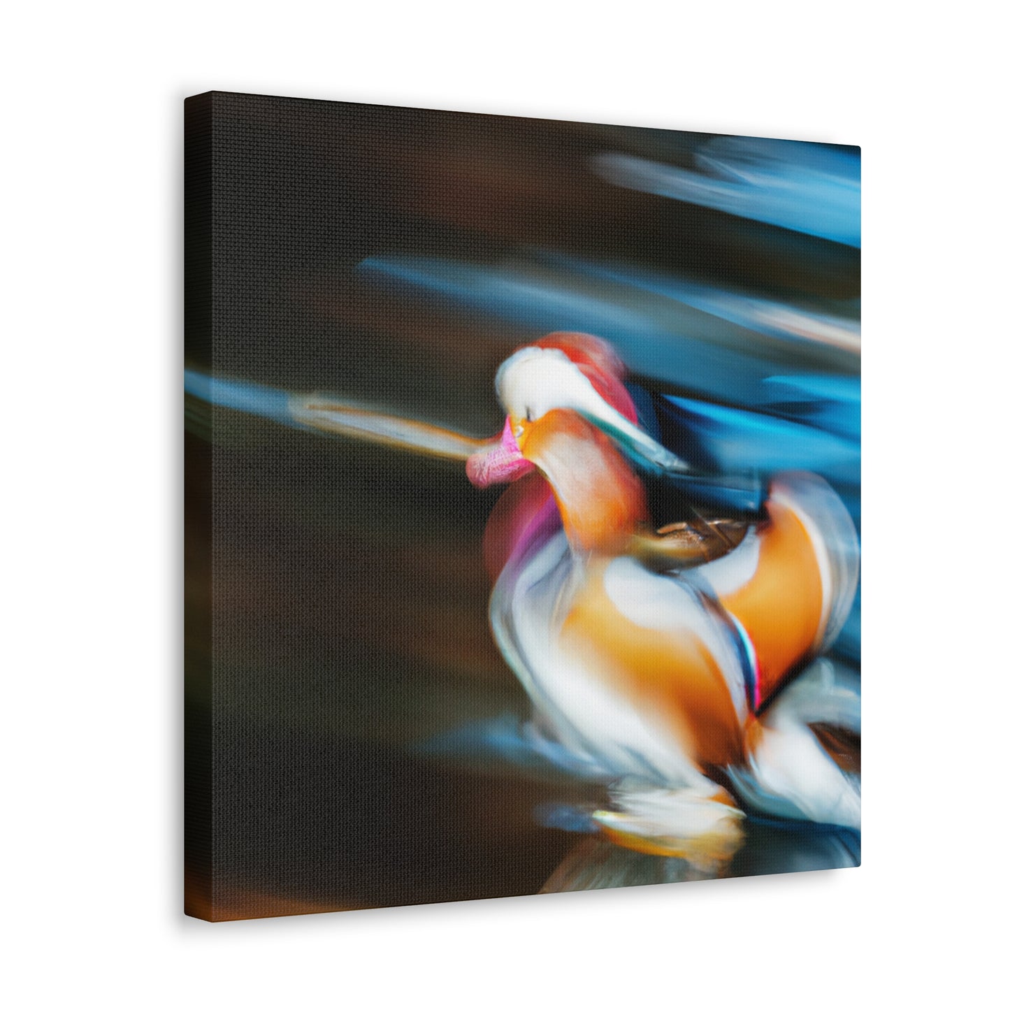 "Mandarin Ducks in Deco" - Canvas