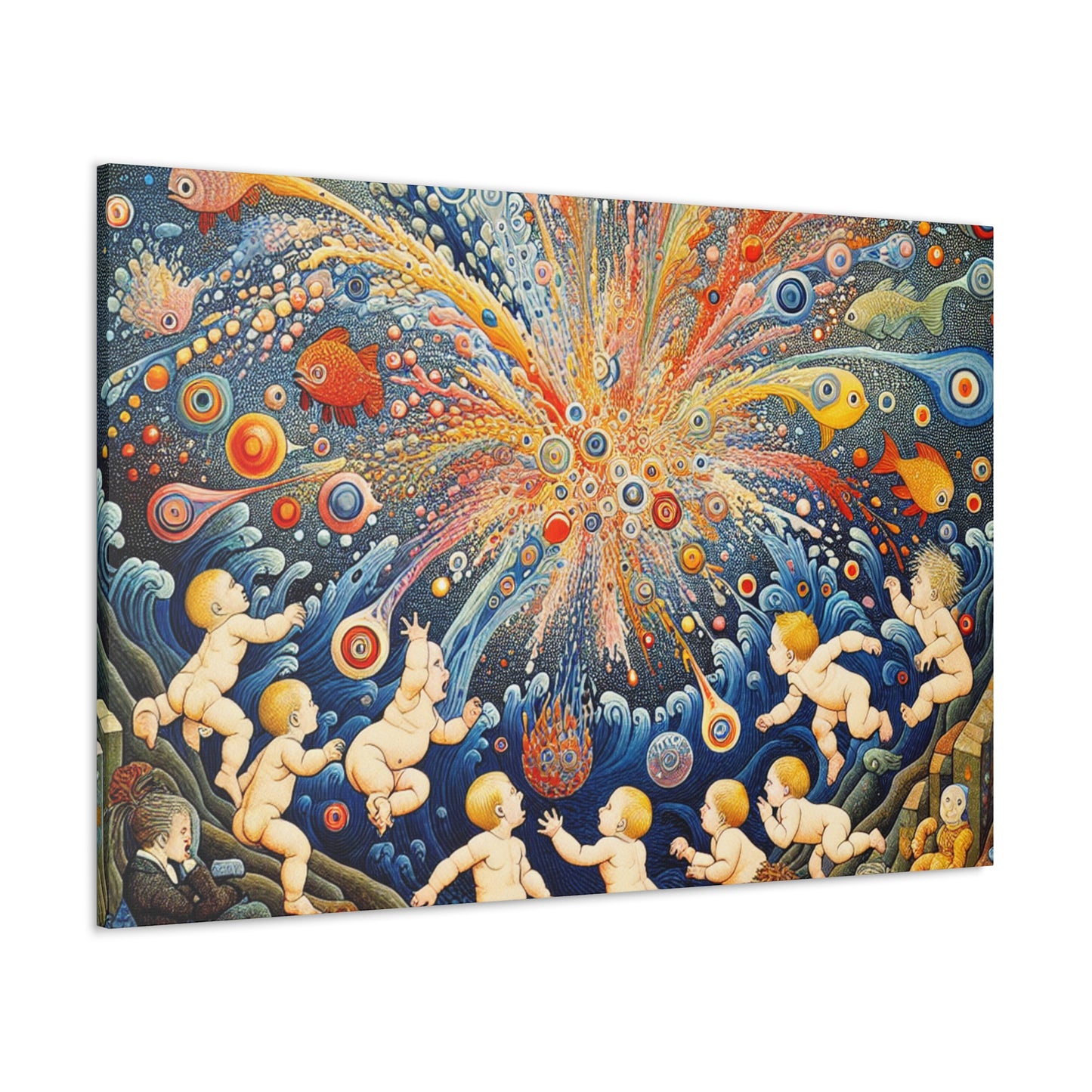 Whimsical Aquatic Wonderland - Canvas