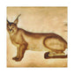 "Caracal in Art Deco" - Canvas