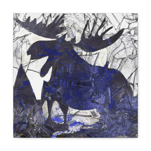 Moose in Abstraction - Canvas