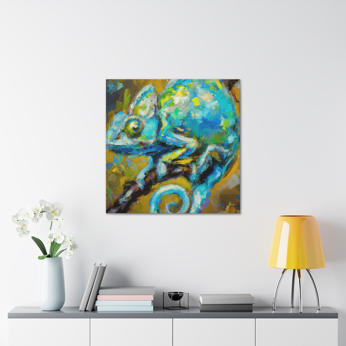 Veiled Chameleon Glory - Canvas