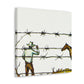 "Barbed Wire Paradox" - Canvas