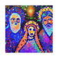 Three Wisemen Pointillism - Canvas