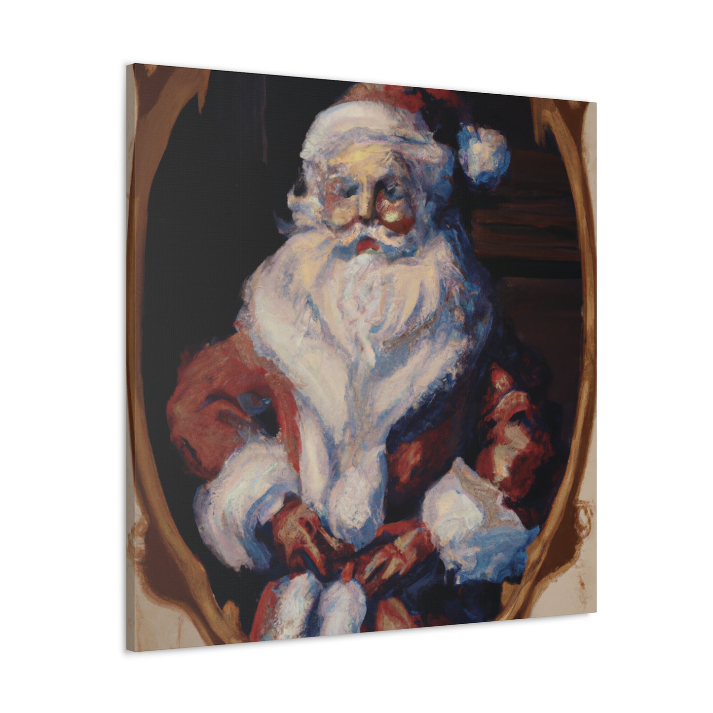 Santa's Rococo Joy - Canvas