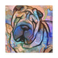 Shar Pei Expressionism - Canvas