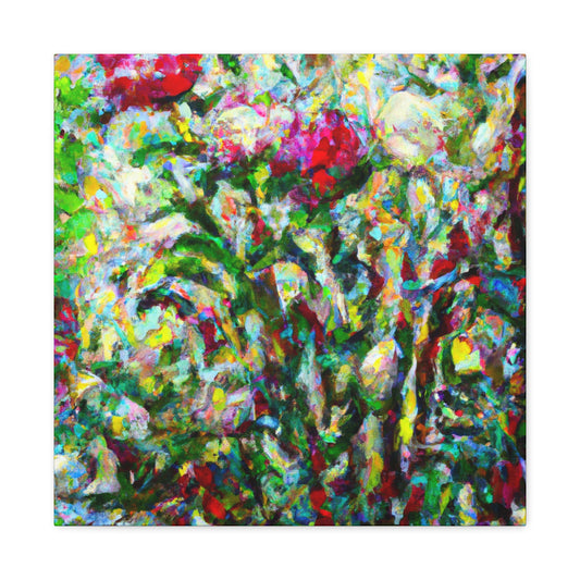 Peony in Impressionism - Canvas