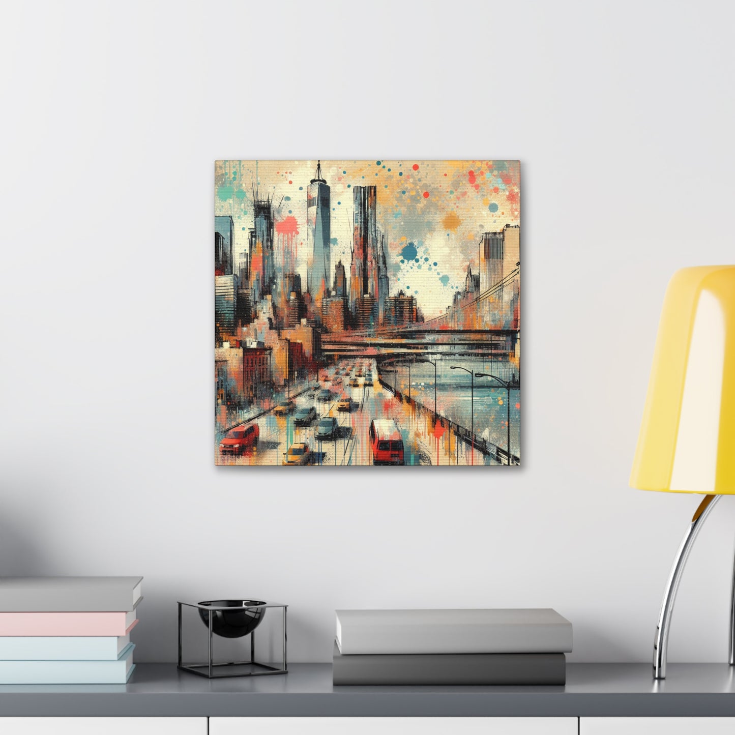 "Concrete Jungle Serenade" - Canvas