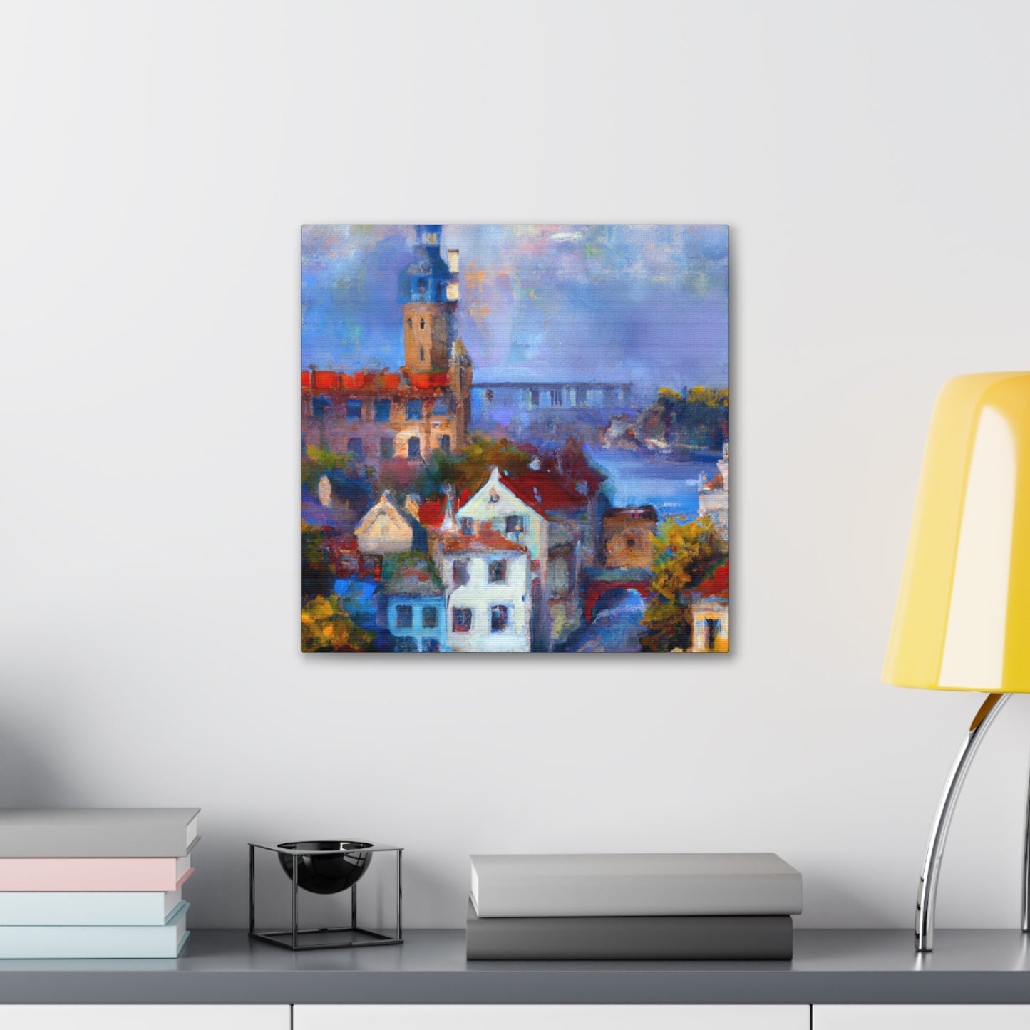 "Tudor Palace Impressionism" - Canvas