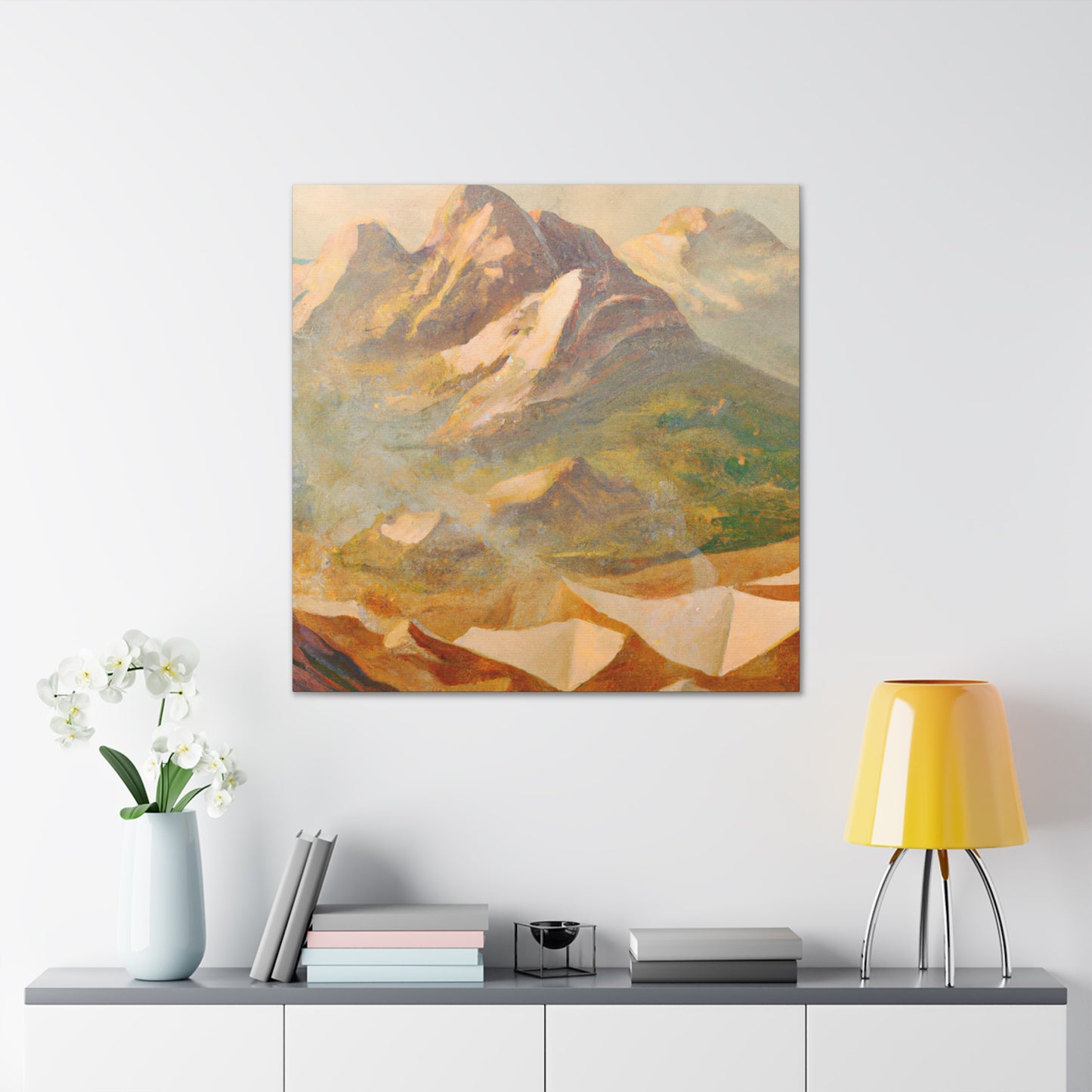 Majestic Mountain Vista - Canvas