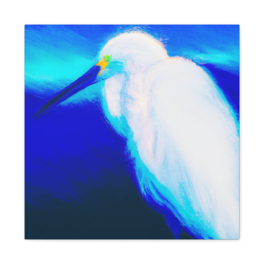 Snowy Egret Surreal - Canvas