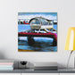 "Pontoon Boat Mirages" - Canvas