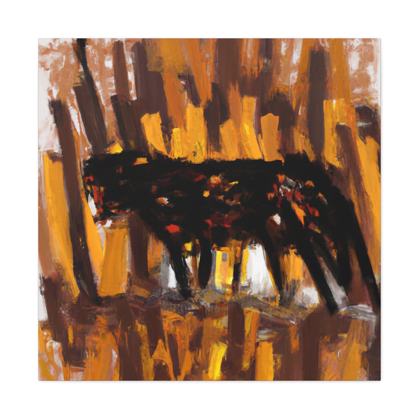 "Leopard in Expressionism" - Canvas