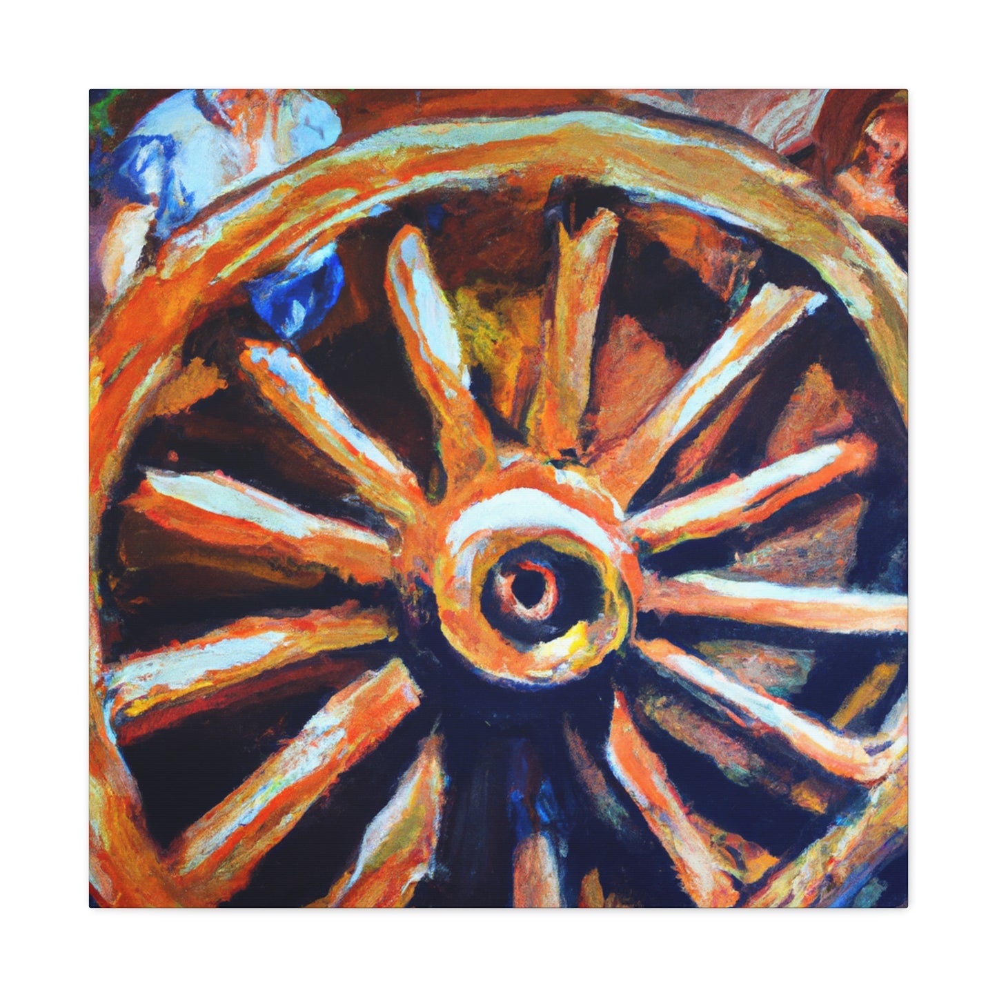 "Wheel of Colorful Dreams" - Canvas