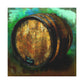 "Whiskey Barrels Glistening". - Canvas