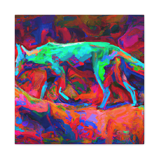 Coyote in Fauvism - Canvas