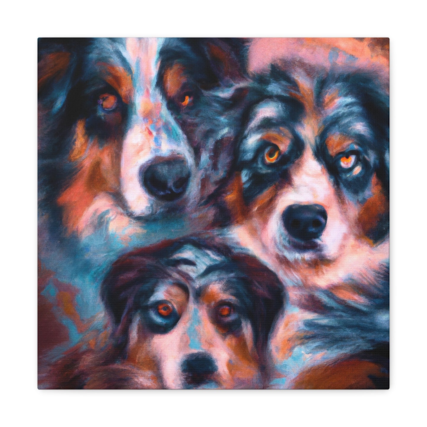 "Aussie Shepherd Surrealism" - Canvas