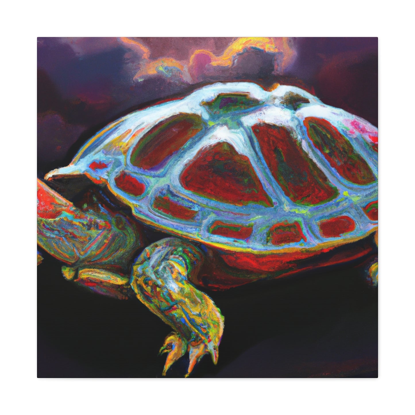 "Turtle on a Shell" - Canvas