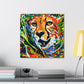 "Cheetah in Impressionism" - Canvas