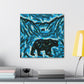 "Black Bear Abstracted" - Canvas