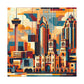 "Vibrant City Rhythms" - Canvas