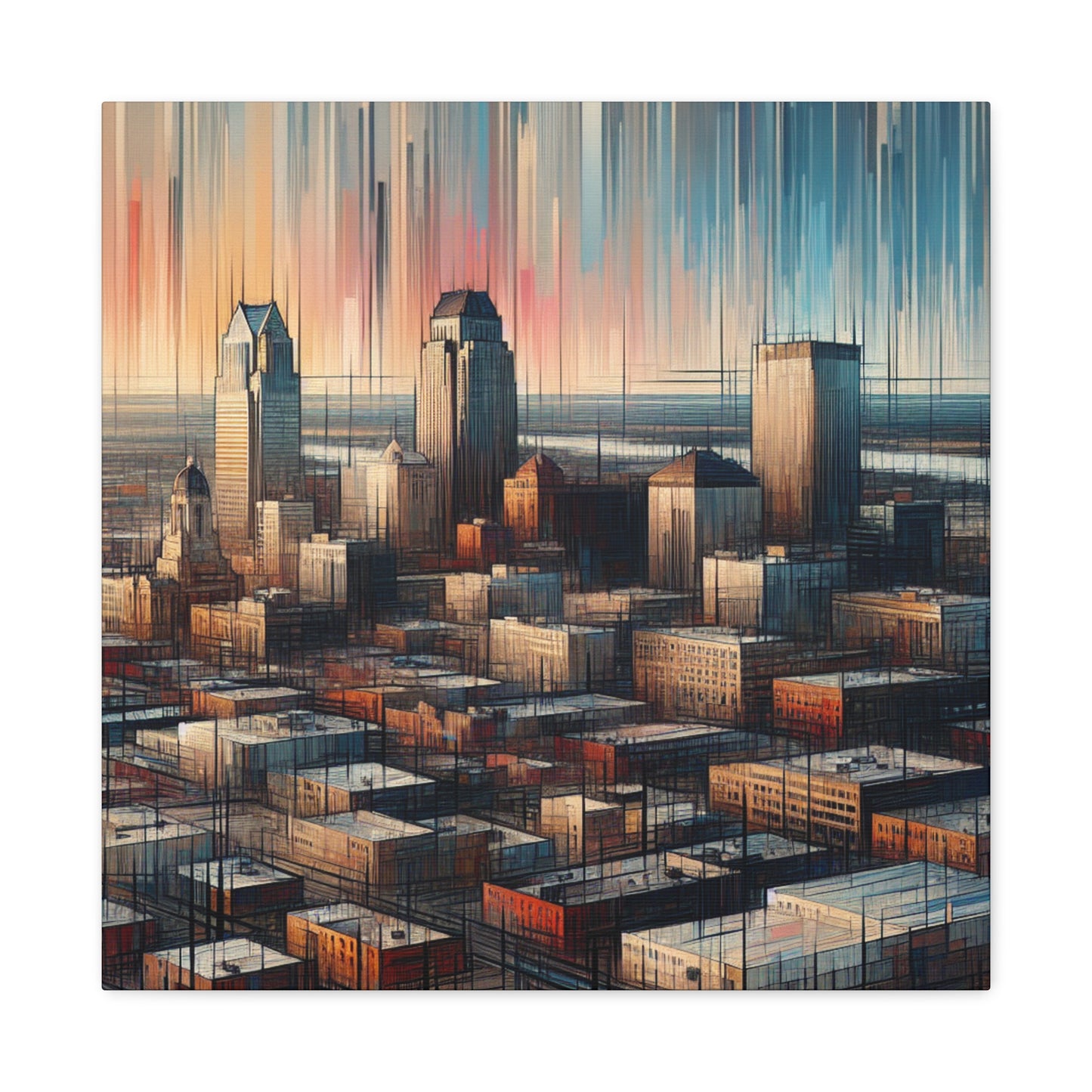 "Vibrant Omaha Visions" - Canvas