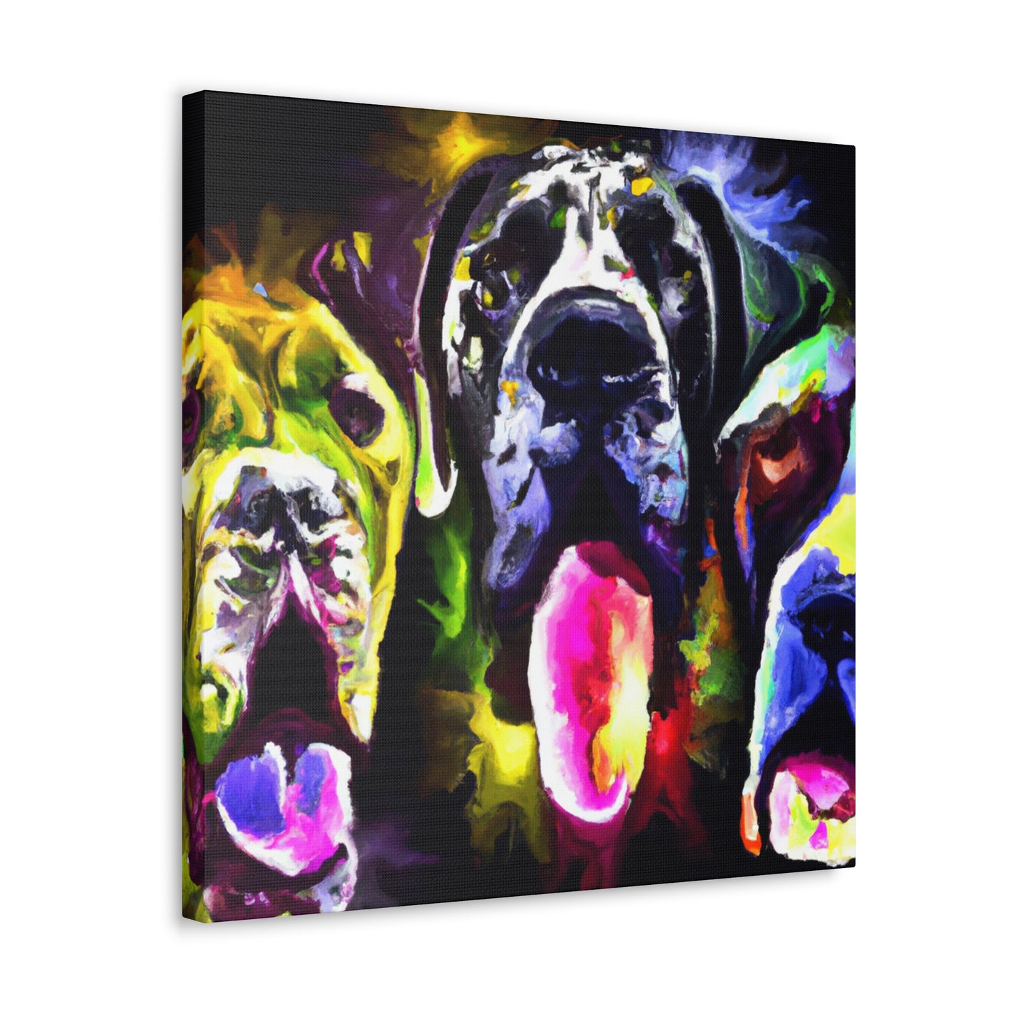 "Majestic Great Dane Portrait" - Canvas