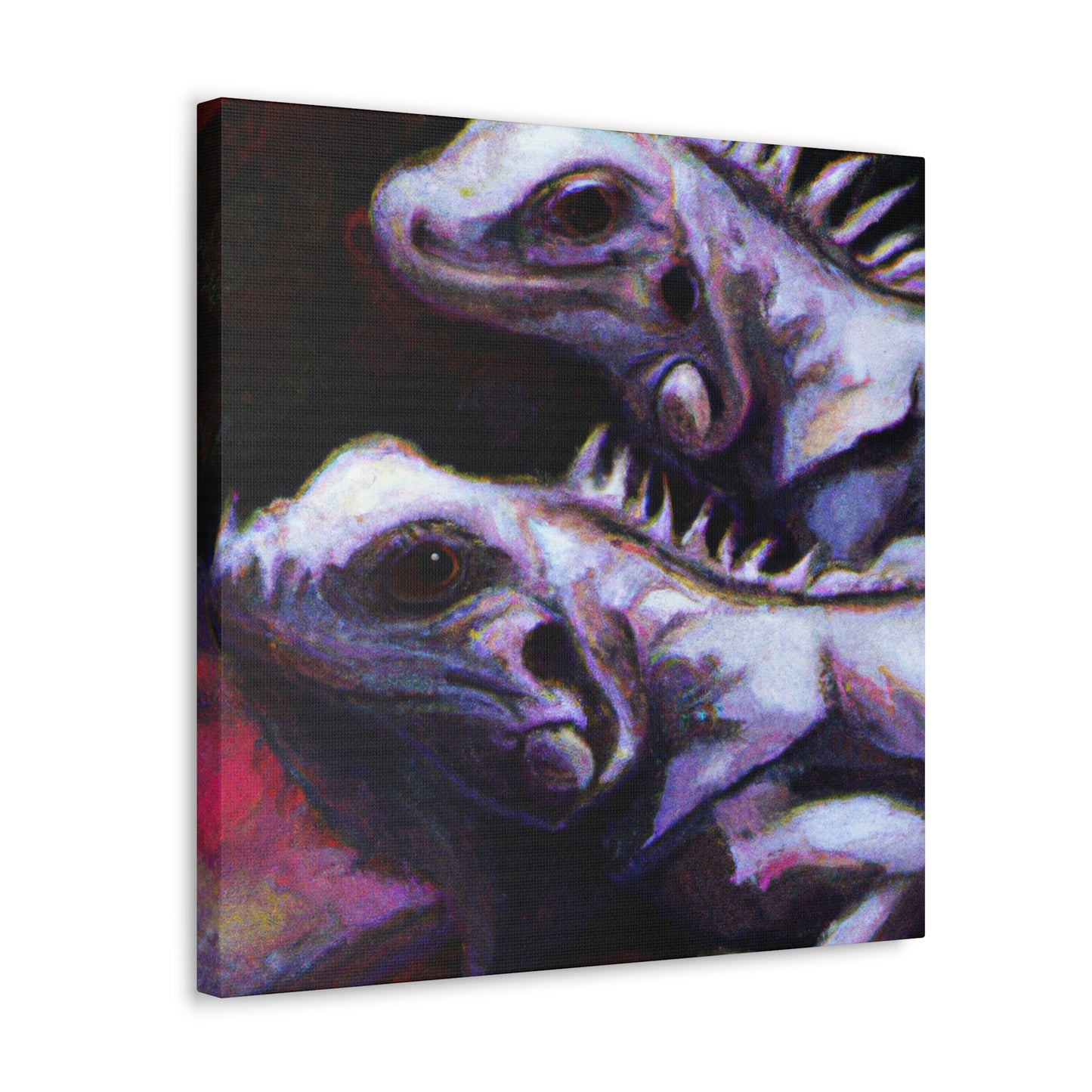 "Iguanas in Impressionism" - Canvas