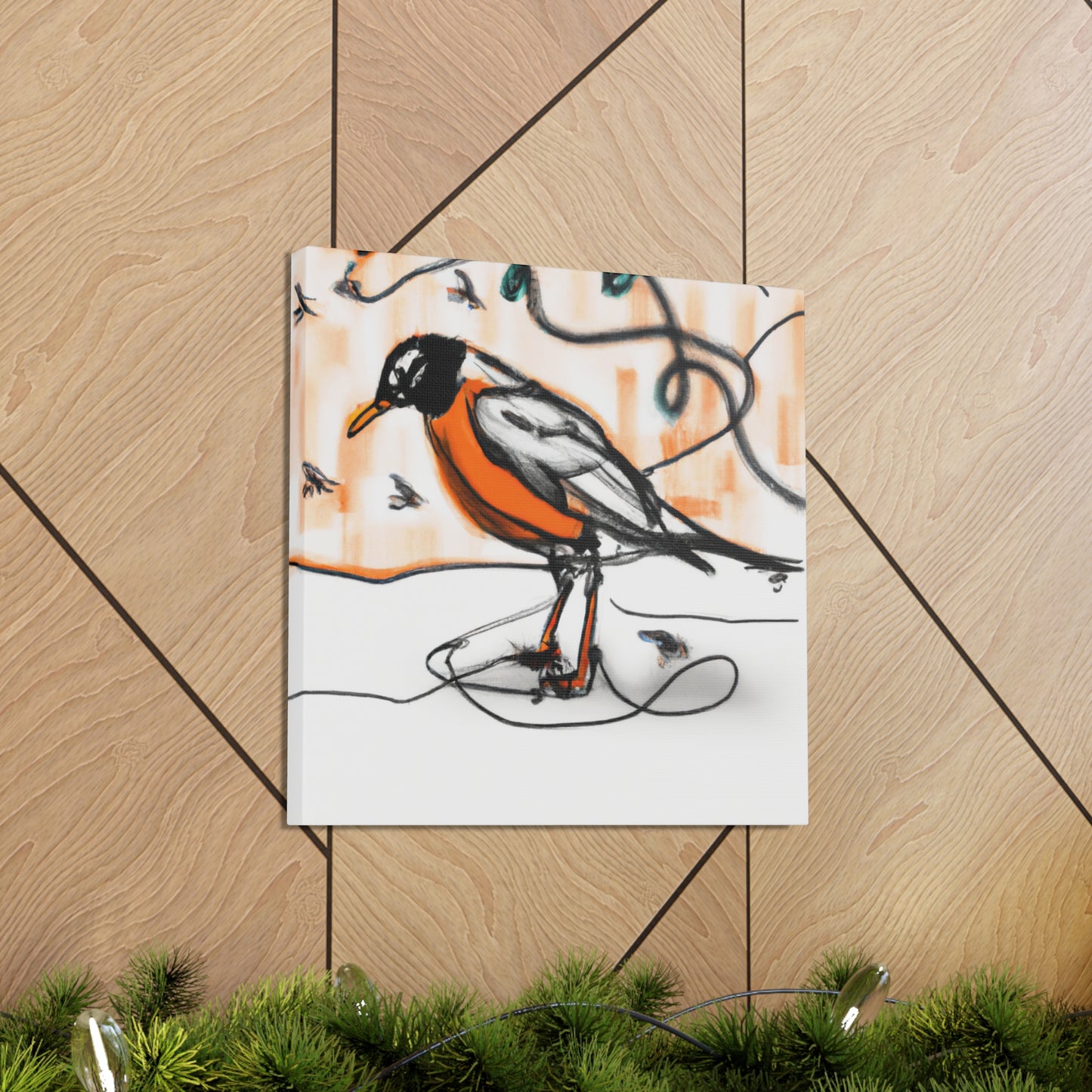 "Robins in Reverie" - Canvas