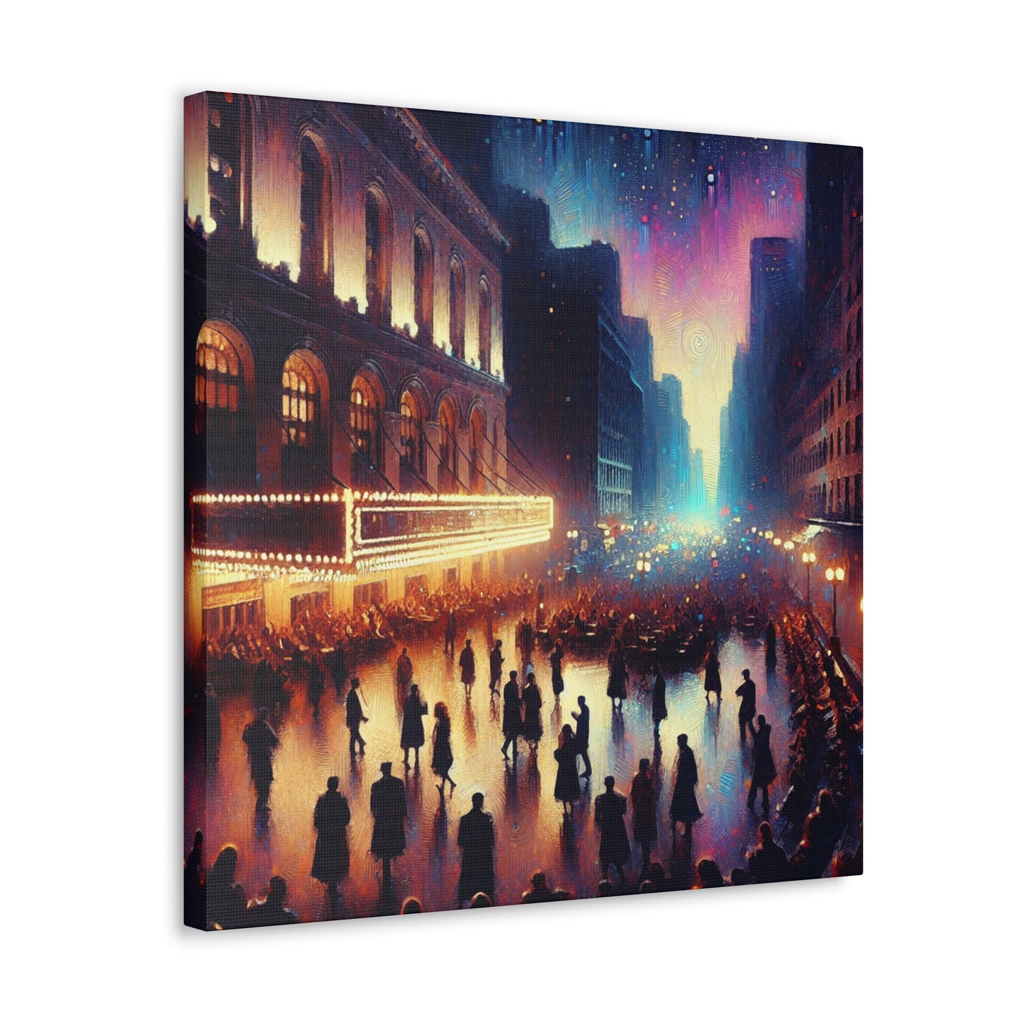 Jazzed Broadway Nights - Canvas