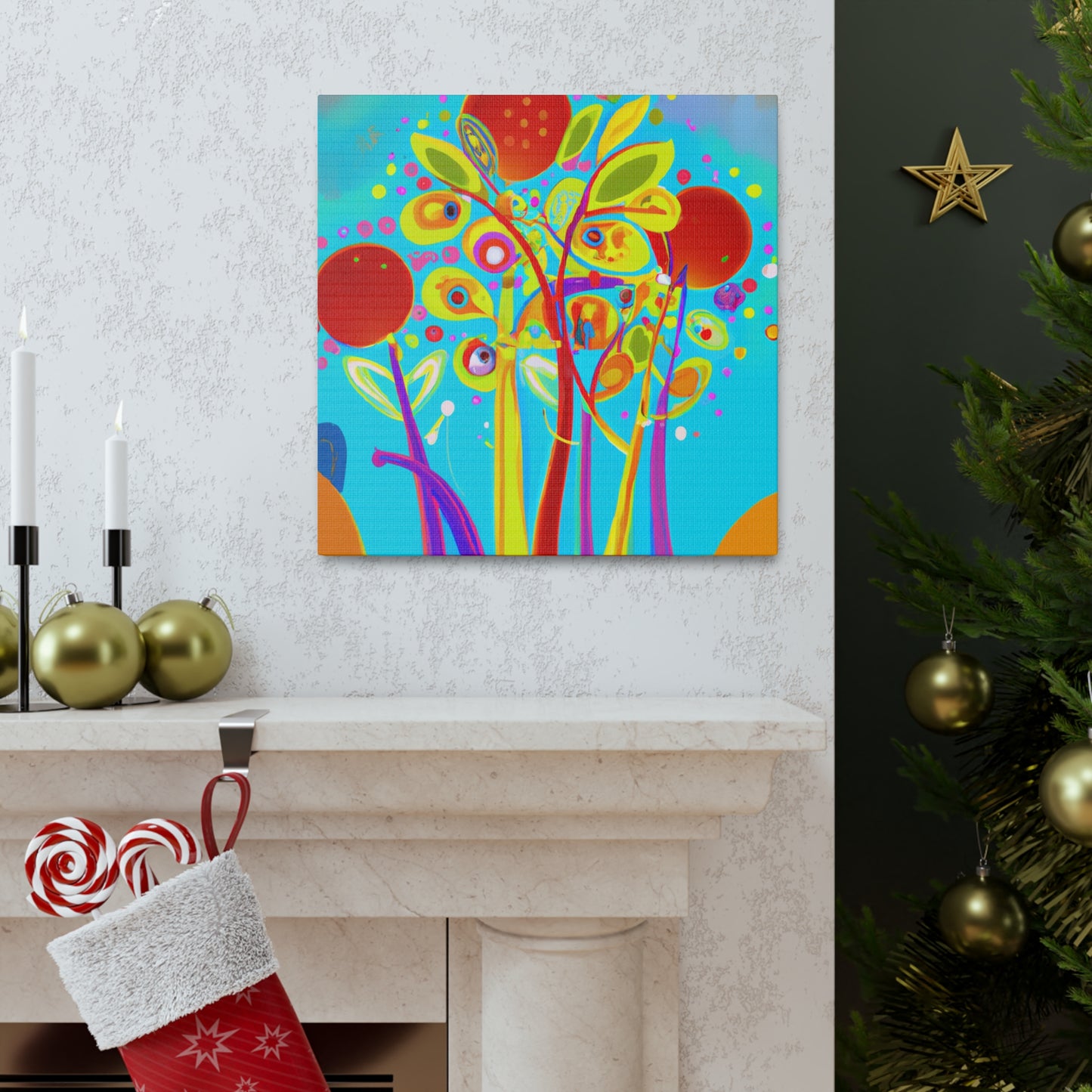 "Dogwood in December Glow" - Canvas