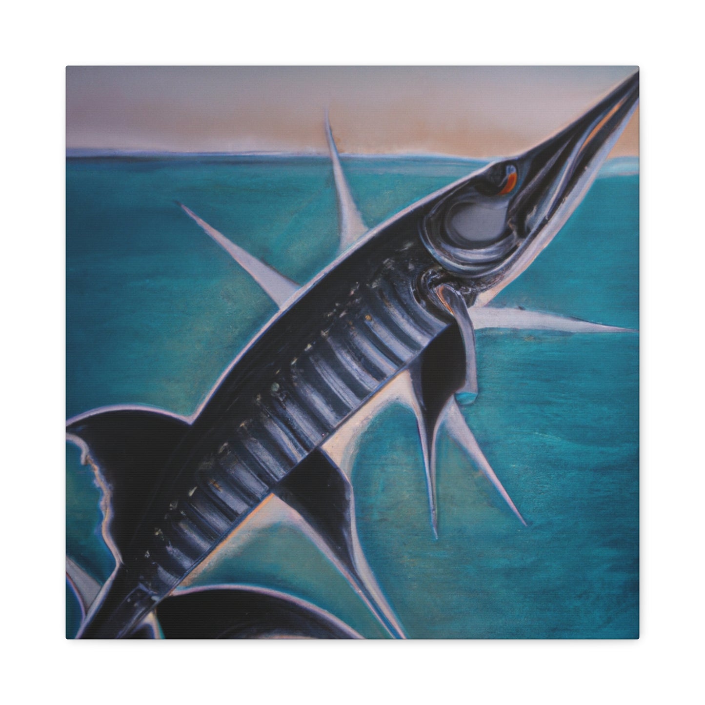 "Barracuda's Art Deco". - Canvas