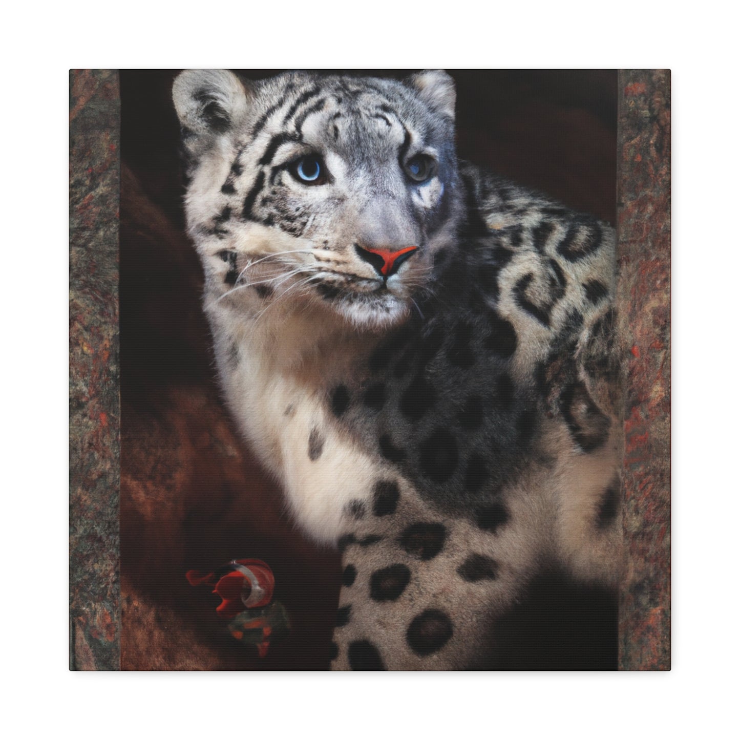 "Snow Leopard Reverie" - Canvas