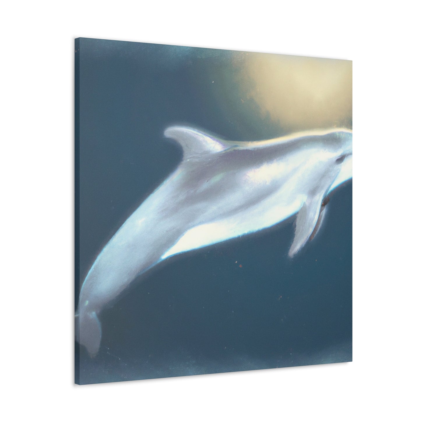 Dolphins in Blue Skies - Canvas