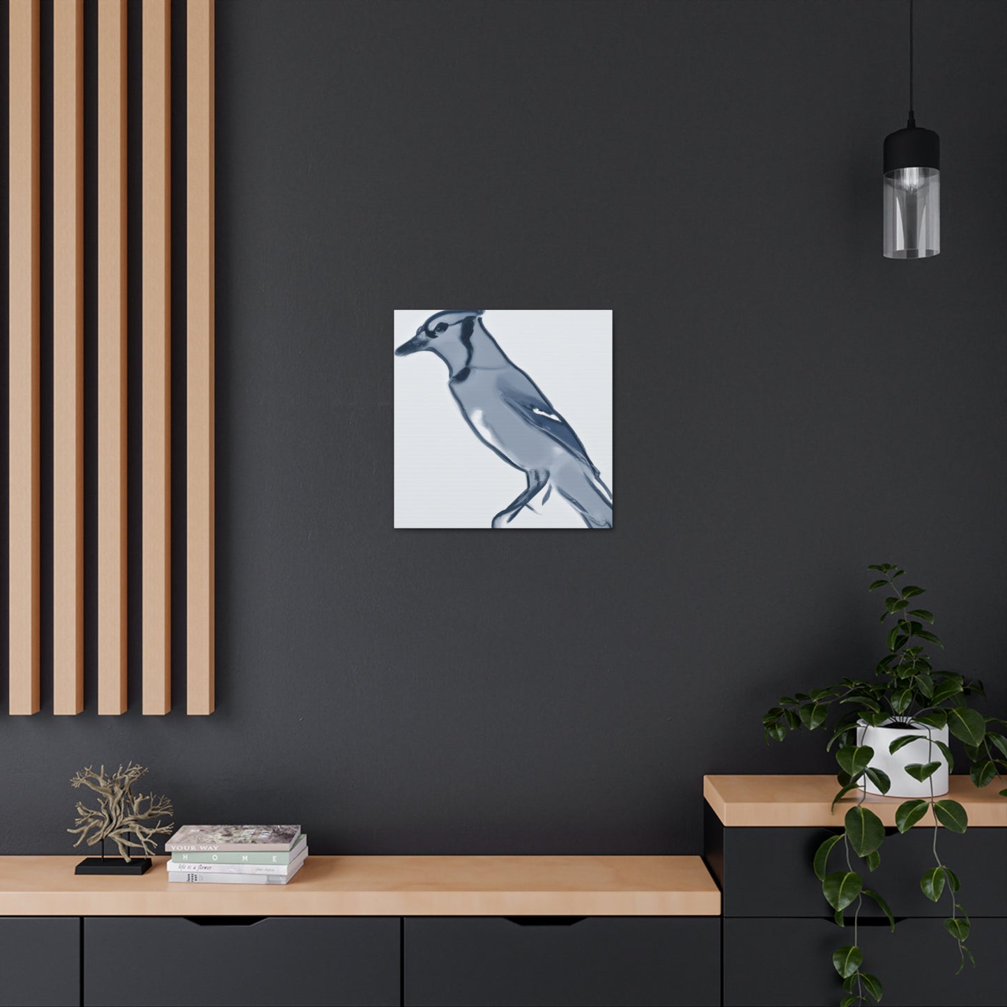 Blue Jay Symphony. - Canvas