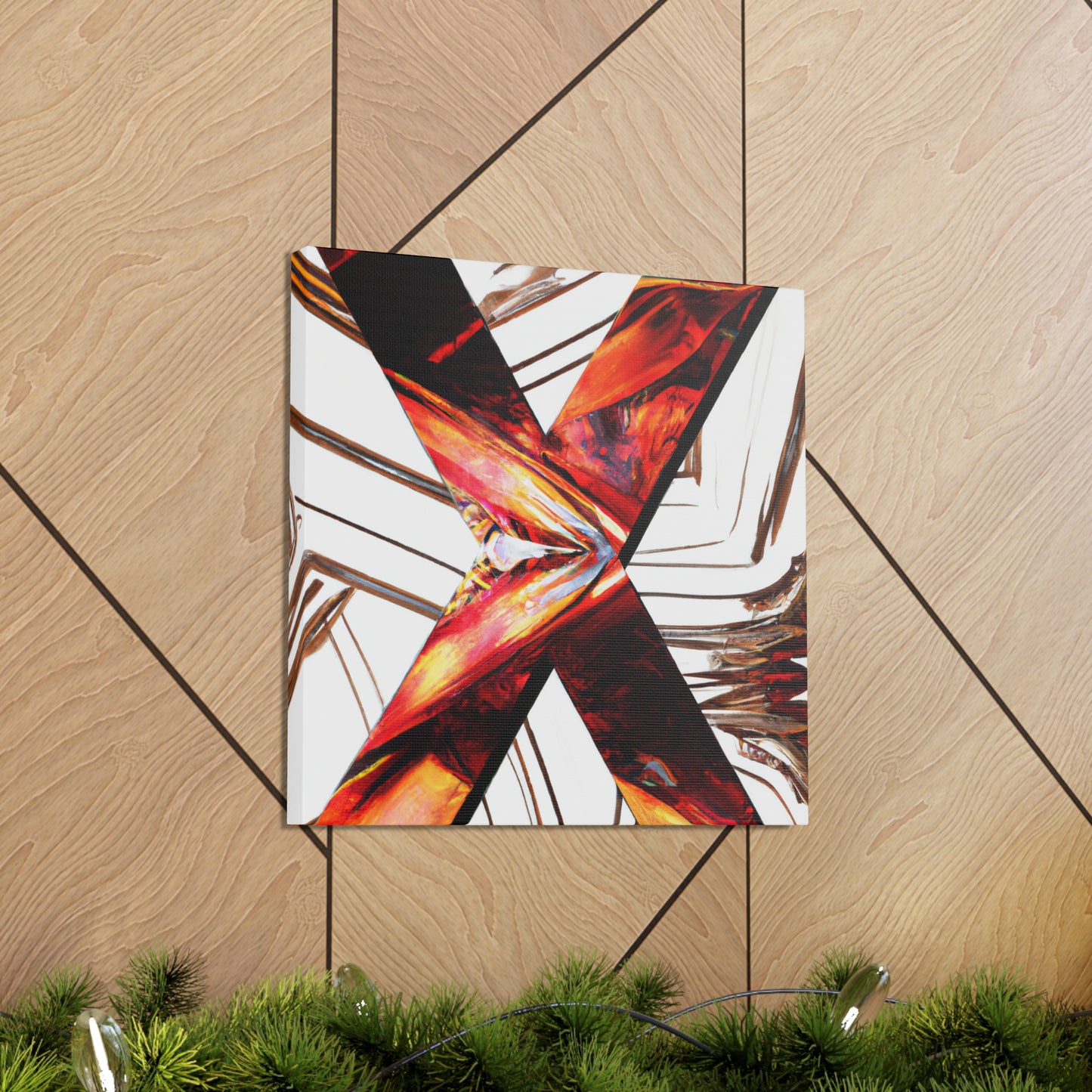 "X in Art Deco" - Canvas