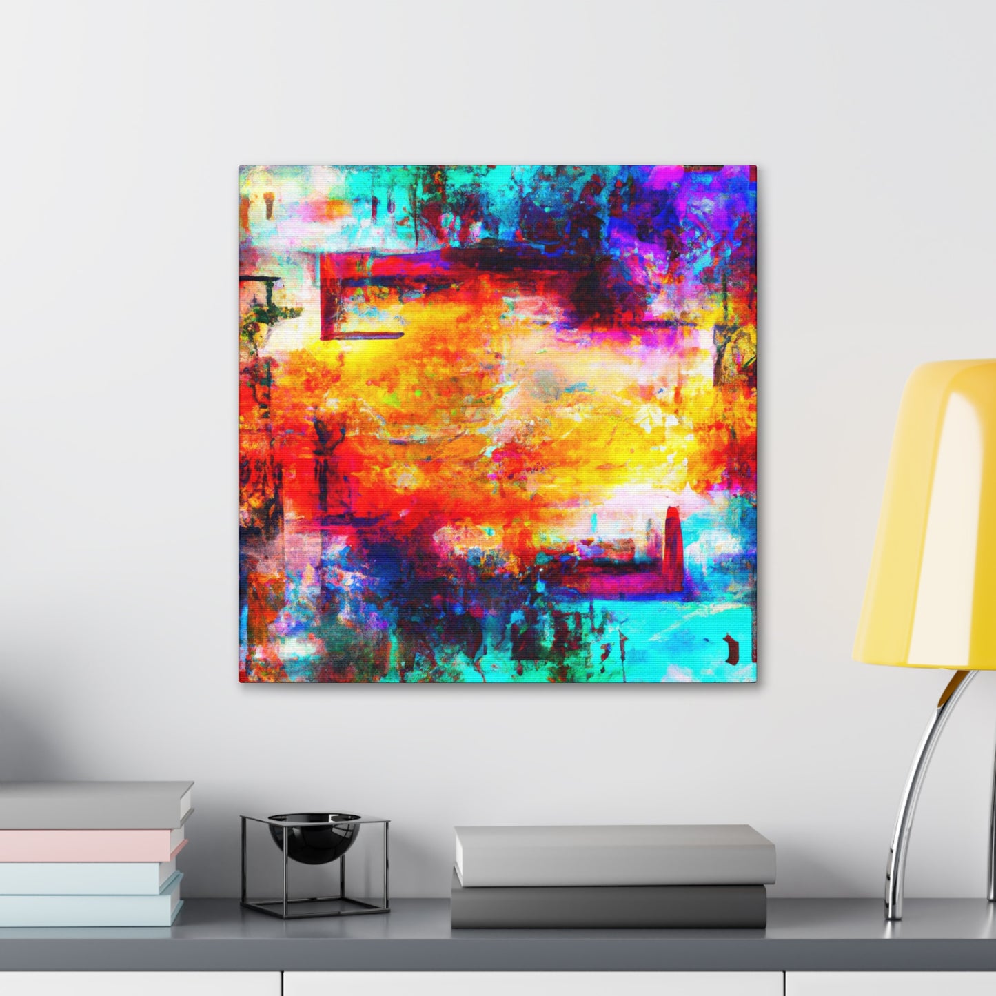 "Luminous Digital Aurora" - Canvas