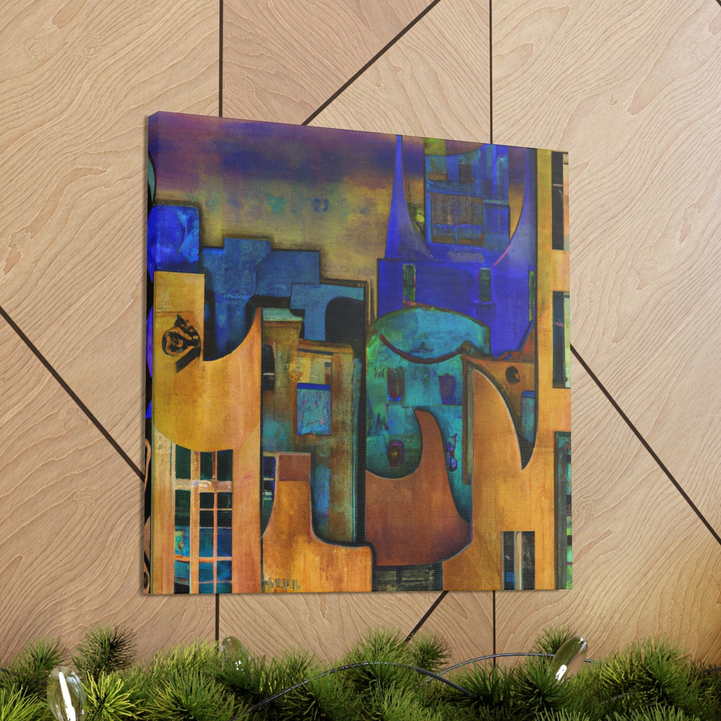 Glowing Art Deco Dreams - Canvas