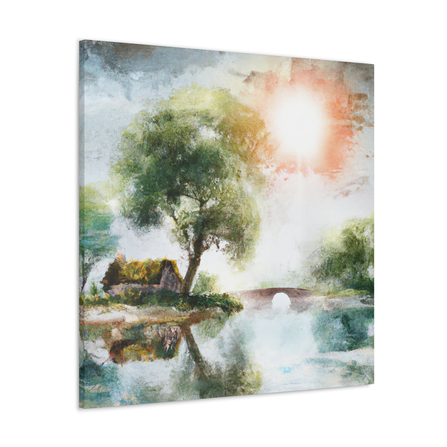 Misty Morning Reflections - Canvas