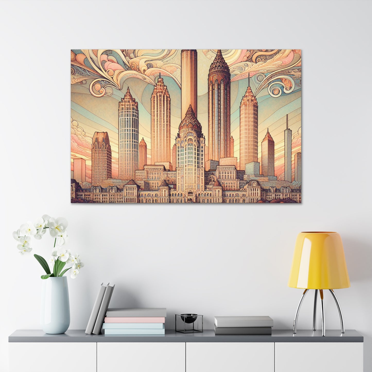 "Sparkling Southern Metropolis" - Canvas