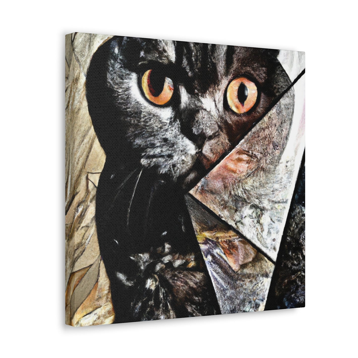 Folded Cat Dreamscape - Canvas