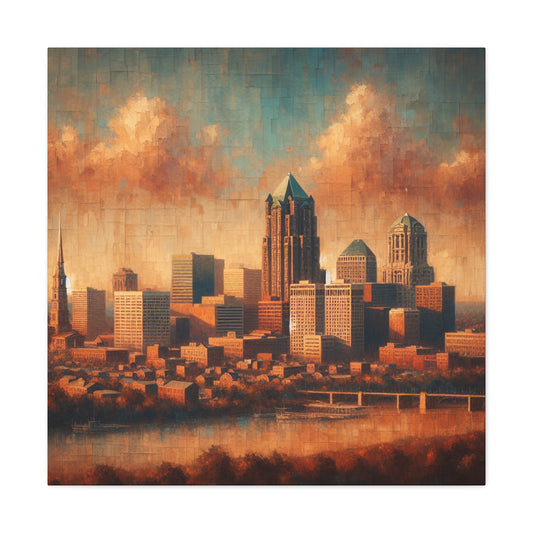 "Concrete Symphony: Urban Elegance" - Canvas