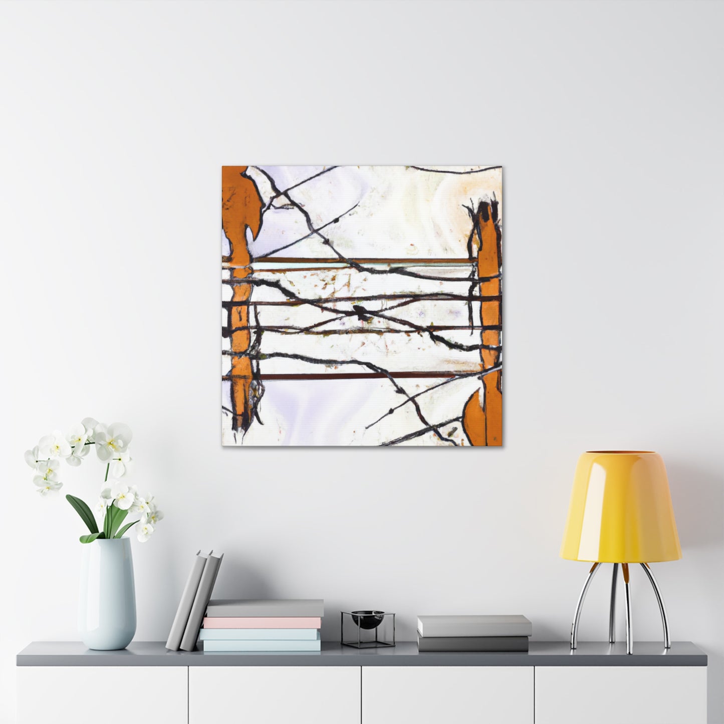 "Barbed Wire Splendour" - Canvas