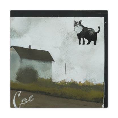 "Barn Cat Prowl'ing" - Canvas