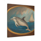 "Dolphin in Neoclassicism" - Canvas