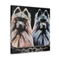 "Keeshond in Bloom" - Canvas