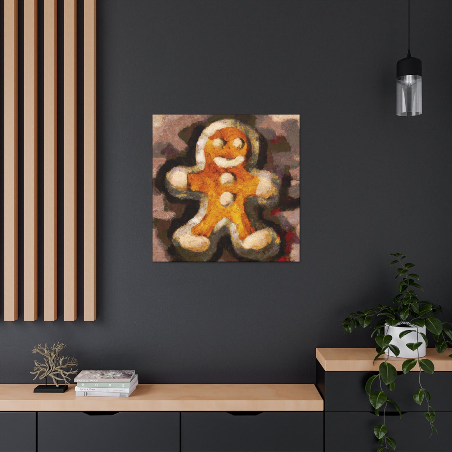 Gingerbread Man Deco - Canvas