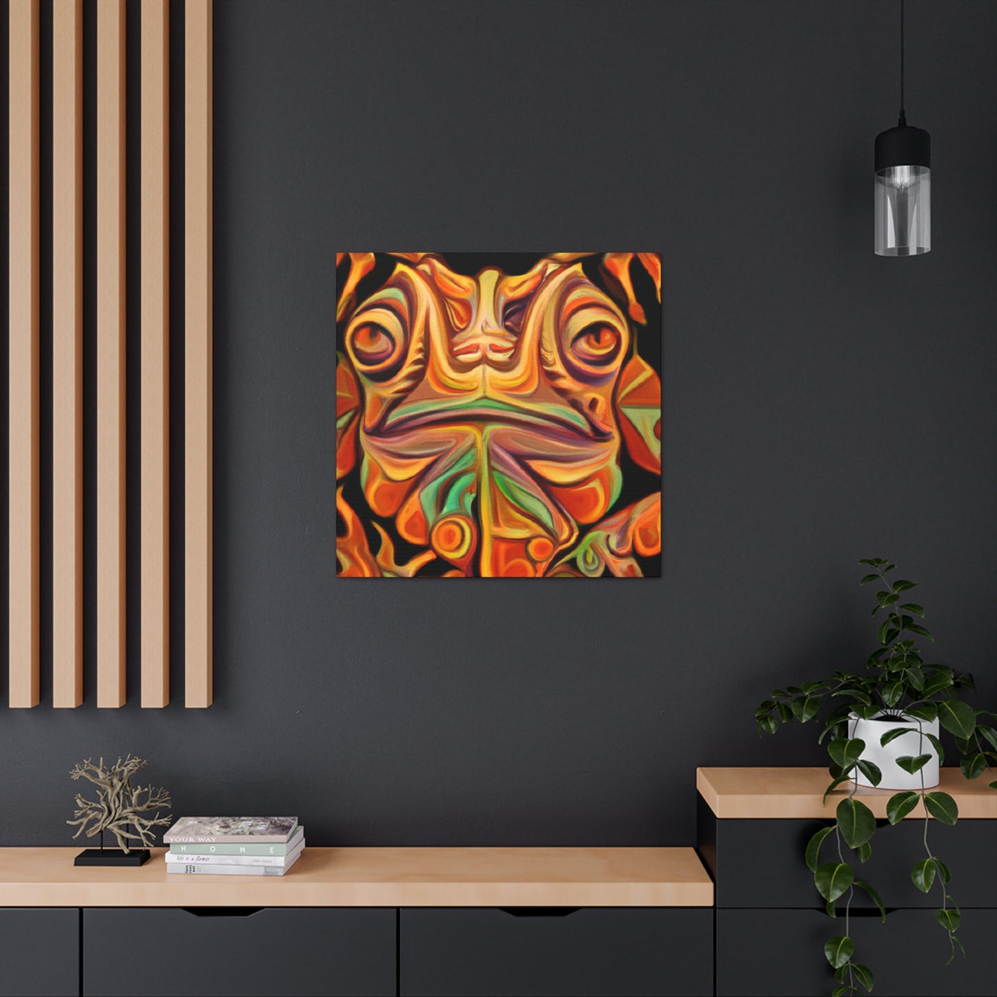 "Horned Lizard Monumental Deco" - Canvas