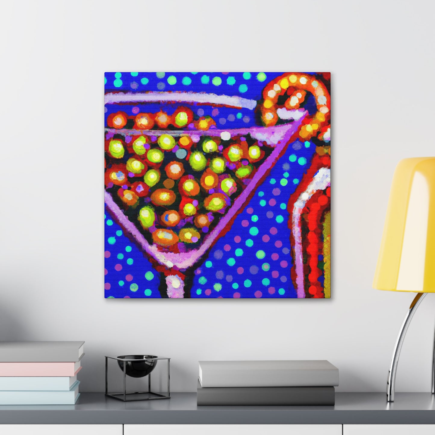 Martini Pointillist Dream - Canvas