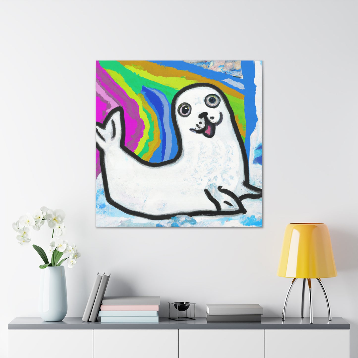 "Seal of Arctic Beauty" - Canvas