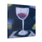 "Wine Glass Reflection" - Canvas